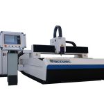 macchina cnc per taglio laser con piastra in acciaio al carbonio, attrezzatura per taglio laser in fibra
