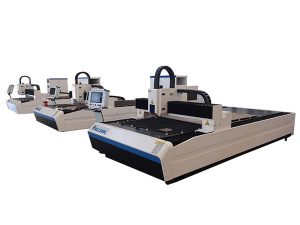 macchina per taglio laser a fibra metallica con binario di guida lineare 1000w