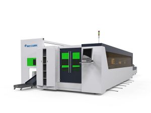 Macchina per taglio laser ad alta velocità in fibra di lamiera e piastra metallica 1500w con dispositivo rotante